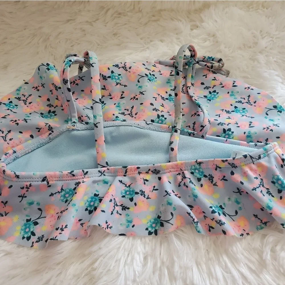 Girl's Floral Two Piece Bikini Size XS (4/5)
